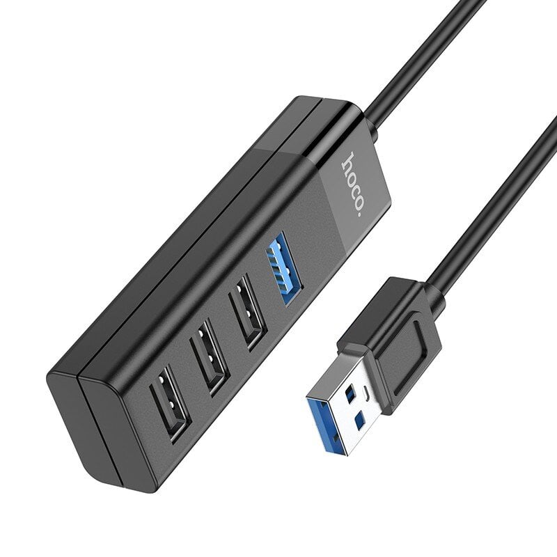 USB šakotuvas Hoco HB25 Easy mix 4-in-1, USB-A to 1xUSB3.0+3xUSB2.0 цена и информация | Adapteriai, USB šakotuvai | pigu.lt