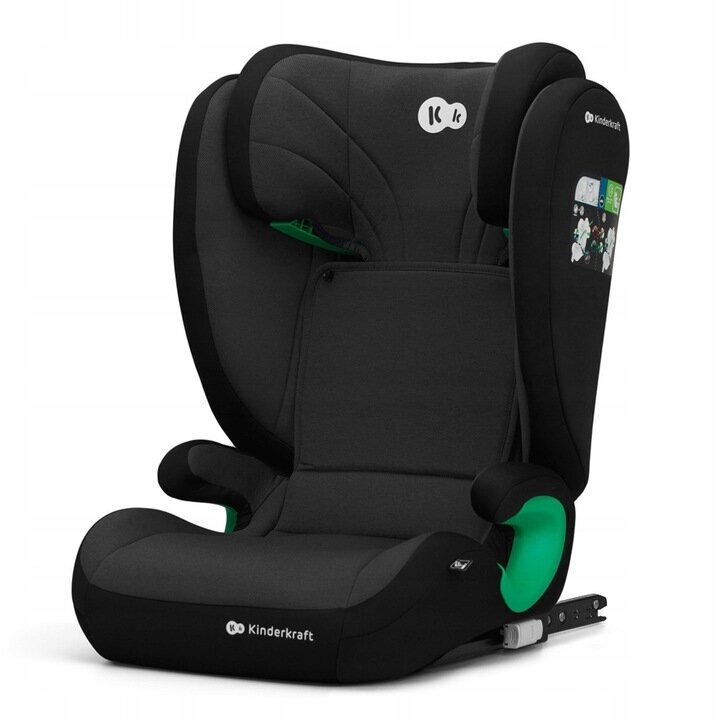 Kinderkraft automobilinė kėdutė Junior Fix 2 i-Size 15-36 kg Isofix, Graphite Black kaina ir informacija | Autokėdutės | pigu.lt