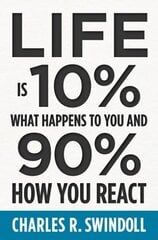 Life Is 10% What Happens to You and 90% How You React kaina ir informacija | Dvasinės knygos | pigu.lt