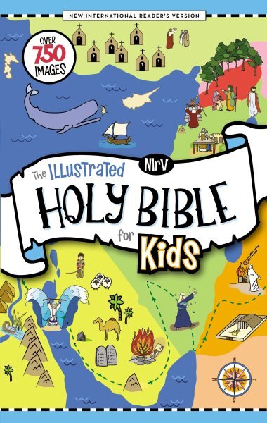 NIrV, The Illustrated Holy Bible for Kids, Hardcover, Full Color, Comfort Print: Over 750 Images kaina ir informacija | Knygos mažiesiems | pigu.lt