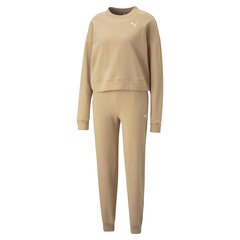 Sportinis kostiumas moterims Puma Loungewear 67370289, smėlio spalvos kaina ir informacija | Sportinė apranga moterims | pigu.lt