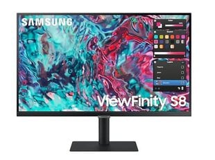 Samsung Монитор 27 дюймов LS27B800TGUXEN IPS 3840x2160 UHD 16:9 1xHDMI 2xTB 4.0 (90 Вт/15 Вт) 3xUSB 3.0 LAN (RJ45) Плоские динамики HAS+PIVOT, 5 мс 3 года эксплуатации на месте цена и информация | Мониторы | pigu.lt