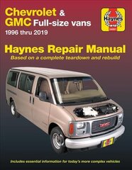Chevrolet & gmc full-size vans 1996 thru 2019 haynes repair manual kaina ir informacija | Kelionių vadovai, aprašymai | pigu.lt