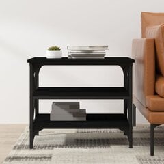 Šoninis staliukas, juodas, 55x38x45cm kaina ir informacija | Kavos staliukai | pigu.lt