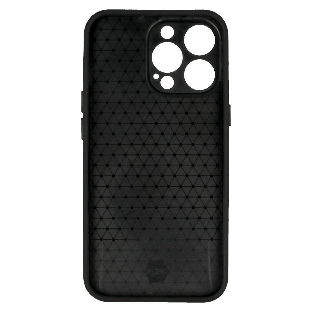 Leather 3D skirtas iPhone 14 Pro Max D2, juodas kaina ir informacija | Telefono dėklai | pigu.lt