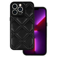 Чехол Leather 3D - iPhone X/XS D3, черный цена и информация | Чехлы для телефонов | pigu.lt