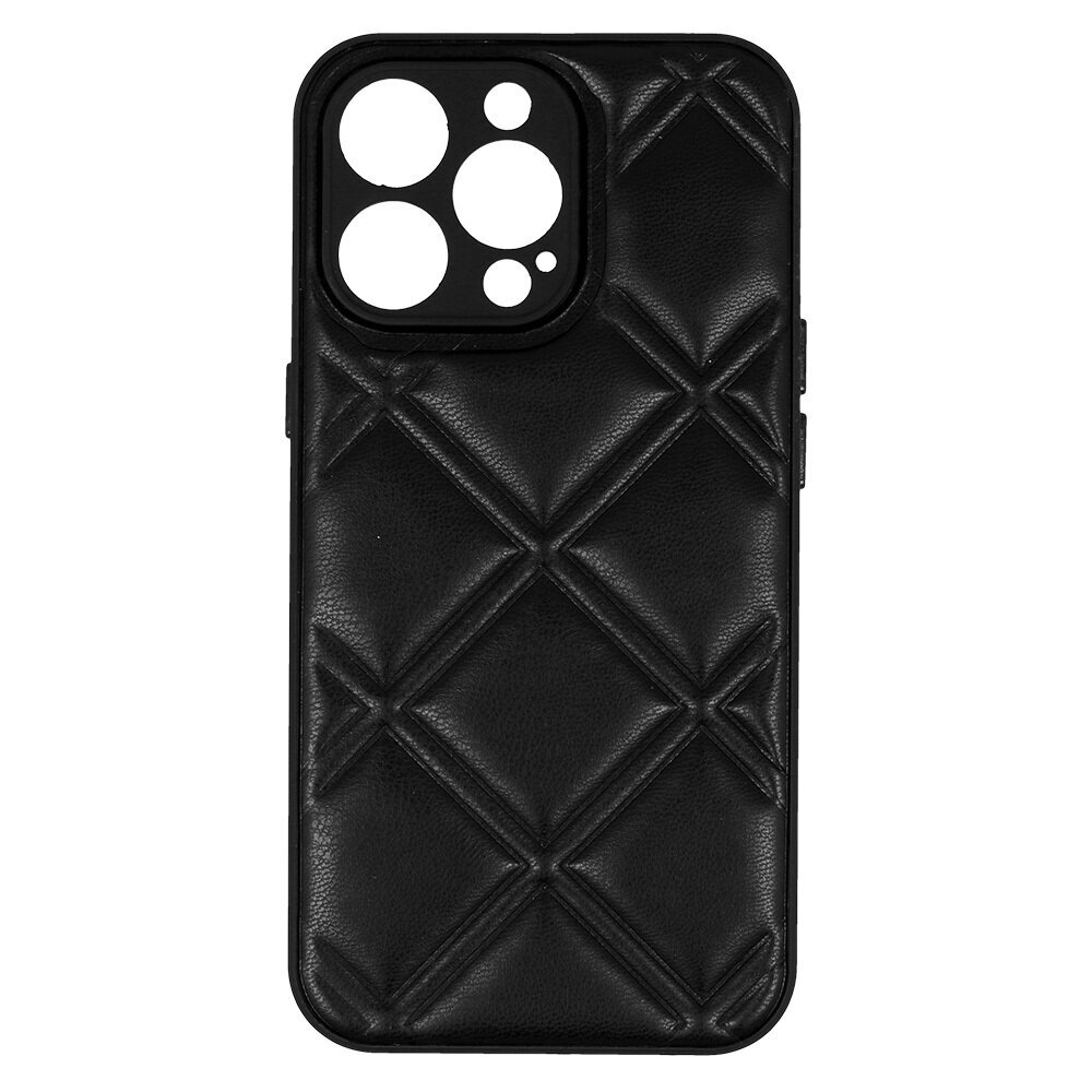 Leather 3D skirtas Samsung Galaxy A23 4G/5G D3, juodas kaina ir informacija | Telefono dėklai | pigu.lt