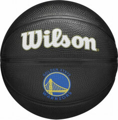 Баскетбольный мяч Wilson Tribute Mini GSW 3 Синий цена и информация | Баскетбольные мячи | pigu.lt