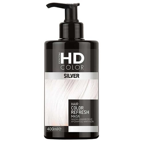Pigmentuota dažanti plaukų kaukė HD Color Silver Hair Color Refresh Mask, 400 ml kaina ir informacija | Priemonės plaukų stiprinimui | pigu.lt