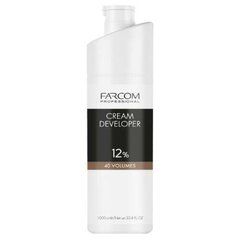 Oksidacinė emulsija Farcom Professional Cream Developer 12% 40 Vol, 1000ml kaina ir informacija | Plaukų dažai | pigu.lt