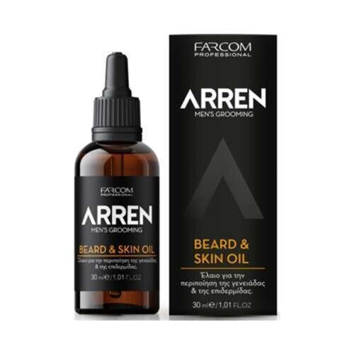 Aliejus barzdai ir odai Farcom Arren Men Beard and Skin Oil, 30ml kaina ir informacija | Skutimosi priemonės ir kosmetika | pigu.lt