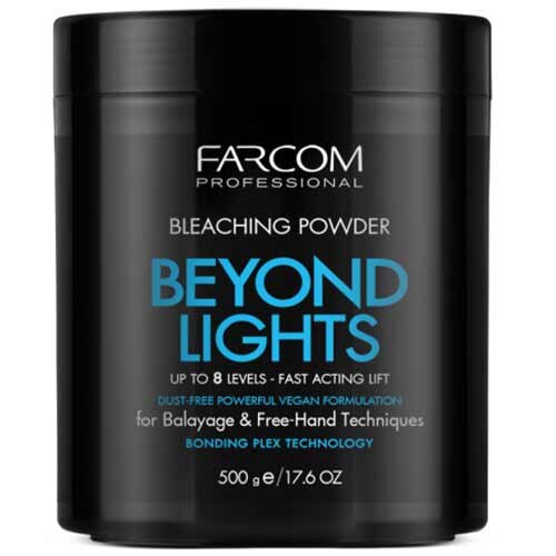 Plaukų balinimo milteliai Farcom Beyond Lights, 500 g kaina ir informacija | Plaukų dažai | pigu.lt