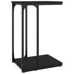 Šoninis staliukas, juodas, 40x30x60cm цена и информация | Журнальные столы | pigu.lt
