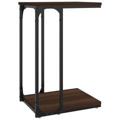 Šoninis staliukas, rudas ąžuolo, 40x30x60cm kaina ir informacija | Kavos staliukai | pigu.lt