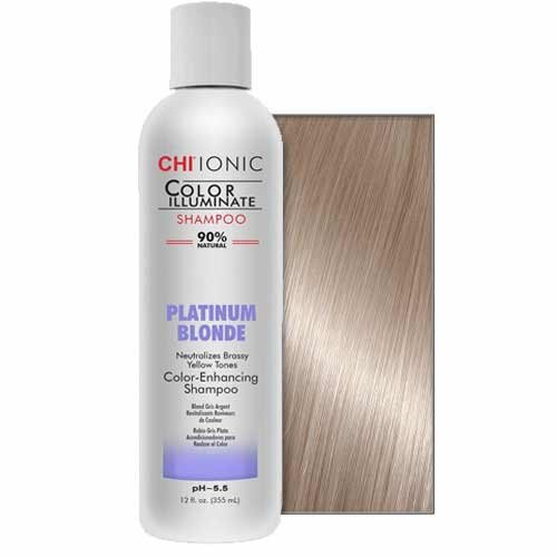 Šampūnas atkuriantis dažytų plaukų spalvą CHI Ionic Color Illuminate Platinum Blonde, 355ml kaina ir informacija | Šampūnai | pigu.lt