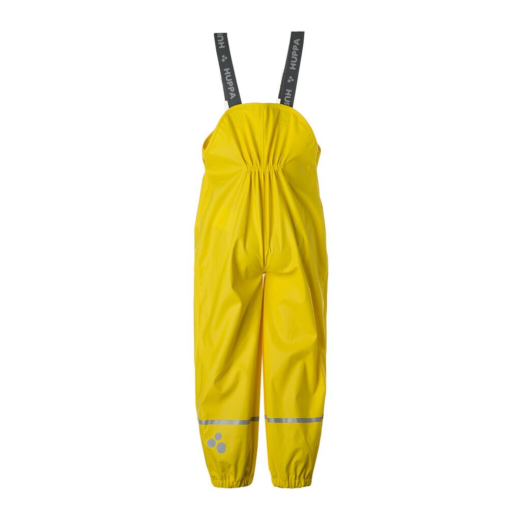 Huppa vaikiškos lietaus kelnės su petnešomis PANTSY 1, geltonos spalvos kaina ir informacija | Lietaus rūbai vaikams | pigu.lt