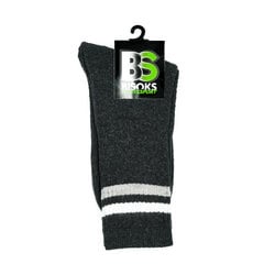 Спортивные носки Bisoks 11022 d.grey/2 stripes white/light grey цена и информация | Мужские носки | pigu.lt