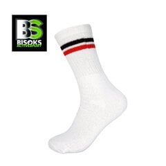 Спортивные носки Bisoks 11022 white/2 stripes black/red цена и информация | Sportinis kostiumas moterims Kinga, veliūrinis | pigu.lt