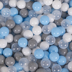 Детский большой манеж с 900 мячами Selonis Playground, темно-синий: серый/белый/прозрачный/голубой цена и информация | Игрушки для малышей | pigu.lt