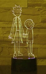 3D лампа Led Rick and Morty цена и информация | Детские светильники | pigu.lt