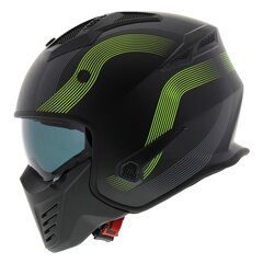 HELMET VITO JET BRUZANO MATT BLACK + FLUOR / XXL цена и информация | Шлемы для мотоциклистов | pigu.lt