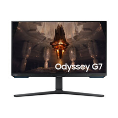 Samsung 70 см/28 дюймов (3840x2160) Samsung Odyssey G7 S28BG700EP 16:9 1 мс IPS 2xHDMI DisplayPort VESA Pivot UHD 144 Гц Игровой Черный цена и информация | Мониторы | pigu.lt