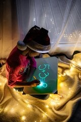 Švyti tamsoje neoninio efekto piešimo lenta LED lenta Pramogos ir dovanos vaikams – A4 (21 x 30 cm) kaina ir informacija | Interjero lipdukai | pigu.lt