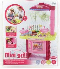 Žaislinis mini grilis-virtuvė, rožinė kaina ir informacija | Žaislai kūdikiams | pigu.lt