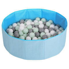 Складная ванна с мячами (200 шт.) Selonis, синяя цена и информация | Игрушки для малышей | pigu.lt