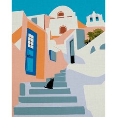 Tapyba pagal skaičius Santorini 15x20 cm kaina ir informacija | Tapyba pagal skaičius | pigu.lt