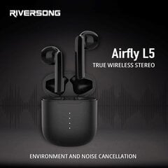 TWS Наушники Riversong Airfly L5, EA267 черный цена и информация | Теплая повязка на уши, черная | pigu.lt