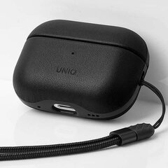 Uniq case Terra AirPods Pro 2nd gen. Genuine Leather black|dallas black цена и информация | Теплая повязка на уши, черная | pigu.lt