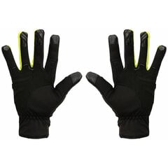 Вело перчатки Rock Machine Winter Race LF, черные/зеленые, M цена и информация | Одежда для велосипедистов | pigu.lt