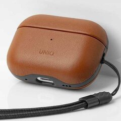 Uniq case Terra AirPods Pro 2 gen. Genuine Leather brown|toffee brown kaina ir informacija | Ausinės | pigu.lt