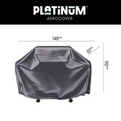 Чехол для газового гриля Platinum AeroCover 148х61хВ110 цена и информация | Аксессуары для гриля и барбекю | pigu.lt