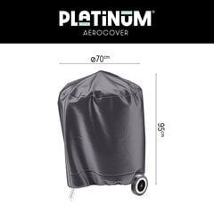 Grilio dangtis Platinum AeroCover, 70cm, juodas kaina ir informacija | Grilio, šašlykinių priedai ir aksesuarai | pigu.lt