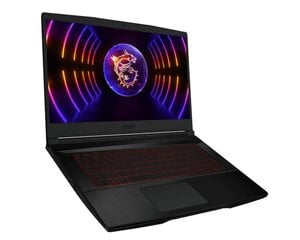 Портативный компьютер|MSI|Thin GF63 12VE|CPU i5-12450H|2000 MHz|15.6|1920x1080|RAM 16GB|DDR4|3200 MHz|SSD 512GB|NVIDIA GeForce RTX 4050|6GB|ENG|Windows 11 Home|Black|1.86 кг|GF63THIN12VE-014NL цена и информация | Ноутбуки | pigu.lt