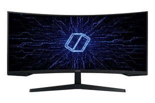 Samsung Монитор 34 дюйма LC34G55TWWPXEN VA 3440x1440 Ultra WQHD 21:9 киноформат 1xHDMI/1xDP 1 мс (MPRT) изогнутый 165 Гц Игры 2 года d2d цена и информация | Мониторы | pigu.lt