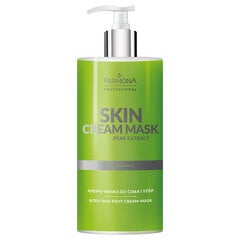 Kūno ir pėdų kremas-kaukė Farmona Skin Cream Mask Pear Extract, 500 ml kaina ir informacija | Kūno kremai, losjonai | pigu.lt