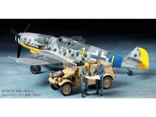 Surenkamas modelis Tamiya Messerschmitt Bf109 G-6 & Kübelwagen Type 82 Set, 25204 kaina ir informacija | Konstruktoriai ir kaladėlės | pigu.lt