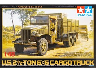 Tamiya - U.S. 2.5 Ton 6x6 Cargo Truck, 1/48, 32548 цена и информация | Конструкторы и кубики | pigu.lt