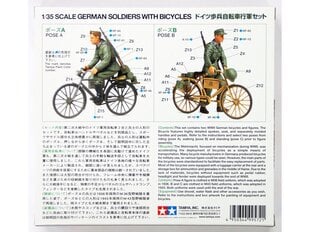Tamiya - German Soldiers with Bicycles, 1/35, 35240 цена и информация | Конструкторы и кубики | pigu.lt