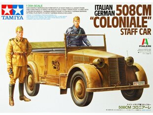 Surenkamas modelis Tamiya Italian/German 508CM "Coloniale" Staff Car, 1/35, 37014 kaina ir informacija | Konstruktoriai ir kaladėlės | pigu.lt