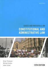 Cases and Materials on Constitutional and Administrative Law 13th Revised edition kaina ir informacija | Ekonomikos knygos | pigu.lt