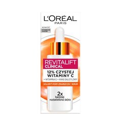 Veido serumas L'oreal Revitalift Clinica Vitamin C, 30 ml kaina ir informacija | Veido aliejai, serumai | pigu.lt