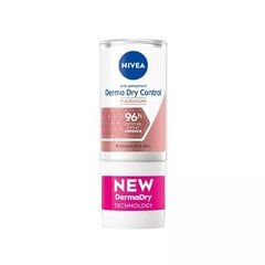 Rutulinis dezodorantas Nivea Derma Dry Control Maximum 96H, moterims, 50 ml kaina ir informacija | Dezodorantai | pigu.lt