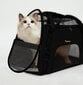 Purlov transportavimo krepšys šuniui/katei, juodas kaina ir informacija | Transportavimo narvai, krepšiai | pigu.lt