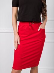 Женская асимметричная юбка, красная  цена и информация | Юбки | pigu.lt