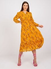 Женское повседневное платье, ярко-желтое  цена и информация | Платья | pigu.lt