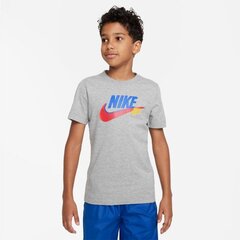 Marškinėliai berniukams Nike Sportswear SI SS Tee Jr FD1201-063, pilki kaina ir informacija | Marškinėliai berniukams | pigu.lt